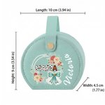 Caja de joyería de viaje de cuero de PU con nombre y asa personalizada para el Día de la Madre Regalo de cumpleaños para mamá abuela