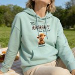 Personalisierte 1-10 niedliche Hochlandkühe Multicolor weiches T-shirt Sweatshirt Hoodie mit Titel und Namen Geburtstag Muttertag Geschenk für Mama Oma