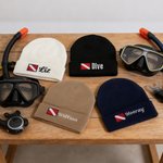 Personalised Embroidered Diver Flag Knit Soft Beanie Hat with Name Dive Accessory Birthday Daily Use Gift for Diving Lover