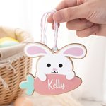 Etiquette personnalisée pour panier de Pâques avec nom Cadeau de Pâques pour garçons filles enfants