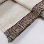 Personalised Line Art Style Moss Green Percy Stripes Adventure Awaits Tassel Soft Throw Blanket with Texts Birthday Camping Gift for Nature Lovers