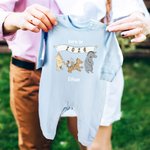 Personalized Classic Winnie the Pooh 100% Cotton Baby Romper Hat Blanket Outfit with Name Year Coming Home Baby Shower Gift for Newborn