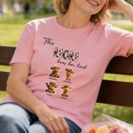 Personalisierte 1-10 niedliche Hochlandkühe Multicolor weiches T-shirt Sweatshirt Hoodie mit Titel und Namen Geburtstag Muttertag Geschenk für Mama Oma