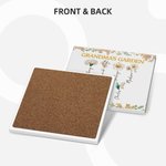 Personalised 1-13 Birth Flowers 11 oz 15 oz Ceramic Mug Coaster with Text and Names Mother's Day  Birthday Gift for Mother Grandma