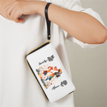 Portefeuille personnalisé avec nom et fleur de naissance pour la fête des mères Cadeau d'anniversaire pour maman grand-mère