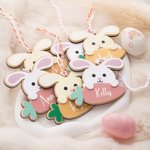 Etiquette personnalisée pour panier de Pâques avec nom Cadeau de Pâques pour garçons filles enfants