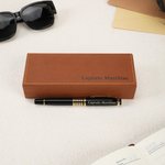 Personalized Engraved Text Pilot Shoulder Boards Black Gold Trim Pen Daily Use Birthday Gift for Captain Pilot Flight Instructor