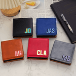 Personalized Multicolor Shadow Monogram PU Leather Sticky Note Holder Desk Organizer Daily Use Birthday Office Gift for Colleagues Office Workers