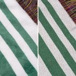 Personalised Line Art Style Moss Green Percy Stripes Adventure Awaits Tassel Soft Throw Blanket with Texts Birthday Camping Gift for Nature Lovers