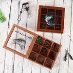 Gepersonaliseerde visserij Patroon draagbare Tackle opbergdoos met tekst visserij accessoires Vaderdag verjaardag pensioen Gift voor liefhebbers van vissen