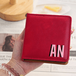 Personalized Multicolor Shadow Monogram PU Leather Sticky Note Holder Desk Organizer Daily Use Birthday Office Gift for Colleagues Office Workers