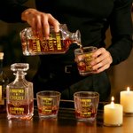 Personalised Fist Bump Whiskey Decanter with Names Bar Accessory Birthday Gift for Whiskey Lovers
