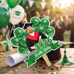 Personalized Balloons Ribbon Graduation Photo Fan with Name Graduation Ceremony Party Gift for Graduates