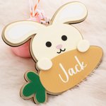 Etiquette personnalisée pour panier de Pâques avec nom Cadeau de Pâques pour garçons filles enfants