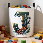 Personalisierte Dinosaurier Meerjungfrau Cartoon Stil Initial Oxford Wäsche Aufbewahrungskorb mit Namen Zimmer Dekor täglichen Gebrauch Geburtstag Geschenk für Jungen Mädchen