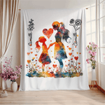 Personalised Mother and Daughter Silhouette Soft Throw Blanket with Birth Flower and Name Home Decor Mother’s Day Birthday Gift for Mom