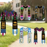 Persoinalized Guatemala USA Double Flag Graduation Stole with Name School Name and Year Graduation Gift for Class of 2026 Graduates