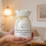 Henkilökohtainen Koira Kissa Line Art Sydän Tassu Tulosta Keraaminen kukka maljakko nimi ja teksti Memorial Sympathy lahja lemmikkieläinten omistajille