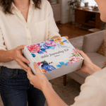 Personalised Floral Notebook Pencil Case Bible Study Kit with Name Colourful Pens and Gift Box 11 Pcs Easter Gift for Christian Catholic