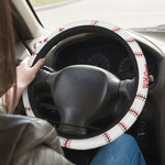 Personalised Ball Sport Design Anti-Slip Car Steering Wheel Cover with with Name and Number Car Accessories Birthday Gift for Car Owner