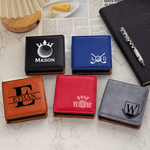 Personalized Golf Element Pattern PU Leather Classic Sticky Notepad Holder with Name Desk Organizer Birthday Office Gift for Colleagues Family Friends