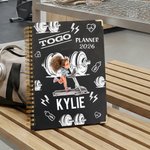Personalized Togo Cartoon Gym Girl Planner 2026 Spiral A5 Notebook with Weekly Monthly Planning Pages Birthday Gift for Girls Gym Lovers