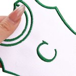 Personalized Sports-Inspired Pickleball Paddle Cocktail Napkin with Embroidered Letter Set of 4 Party Home Decor Birthday Gift for Cocktail Lovers