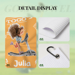 Personalised Cartoon Fitness Girl Large Absorbent Quick Dry Sports Towel with Name Daily Use Birthday Gift for Women Fitness Lovers