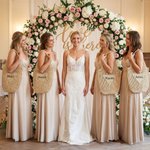 Personnalisé Multicolore Brodé Nom Raffia Woven Tote Bag Reusable Beach Travel Accessory Bridal Party Mother's Day Gift for Woman