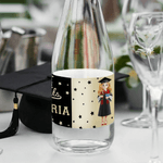 Personalized Cartoon Graduation Character Set of 20 Water Bottle Label Sticker with Name and Year Graduation Party Decor for Graduates