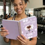 Personalized Togo Cartoon Gym Girl Planner 2026 Spiral A5 Notebook with Weekly Monthly Planning Pages Birthday Gift for Girls Gym Lovers