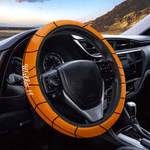 Personalised Ball Sport Design Anti-Slip Car Steering Wheel Cover with with Name and Number Car Accessories Birthday Gift for Car Owner