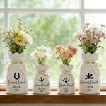 Personalized Paw Print Ceramic Vase with Name and Date Daily Use Memorial Sympathy Pet Loss Gift for Pet Owners