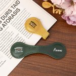 Personalized Multicolor Homebody Hourglass-Shaped Magnetic Bookmark Clip with Name Literary Bookish Birthday Gift for Students Book Lovers