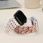 Personalized Funny Pet Family Photo Silicone Watch Band Compatible with Apple Watch Anniversary Birthday Gift for Pet Lover Family