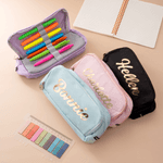 Personalised Floral Notebook Pencil Case Bible Study Kit with Name Colourful Pens and Gift Box 11 Pcs Easter Gift for Christian Catholic