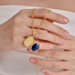 Personalisierte Multicolor Emaille Geburt Blume Halskette mit Namen und Fotos Geburtstag Jahrestag Geschenk für Frauen