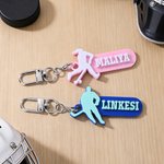 Gepersonaliseerde ijshockeystick sleutelhanger met 3D-gedrukte naam Game Day verjaardagscadeau voor hockey liefhebbers sportliefhebbers
