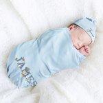 Personalized Classic Winnie the Pooh 100% Cotton Baby Romper Booties Hat Blanket Set with Gift Box and Name Coming Home Baby Shower Gift for Newborn