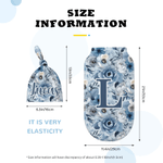 Set de pañales personalizados de algodón 100% con motivos florales en acuarela y nombre e inicial Regalo de cumpleaños para baby shower recién nacido