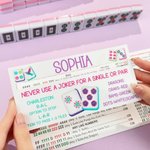 Personalized Colorful Pattern Mahjong Line Reader with Name Mahjong Accessory Birthday Mahjong Parlor Gift for Mahjong Lovers