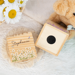 Personalized Birth Flower Wooden Piggy Bank Money Box with Name Back to School Children's Day Birthday Gift for Kids