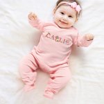 Personalized Classic Winnie the Pooh 100% Cotton Baby Romper Booties Hat Blanket Set with Gift Box and Name Coming Home Baby Shower Gift for Newborn