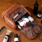 Personalizado Golf Barba Diseño Portátil Impermeable PU Cuero Bolsa de aseo de los hombres con la inicial y el nombre de viaje de negocios Viaje de cumpleaños de regalo para los hombres