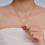 Personalisierte Multicolor Emaille Geburt Blume Halskette mit Namen und Fotos Geburtstag Jahrestag Geschenk für Frauen