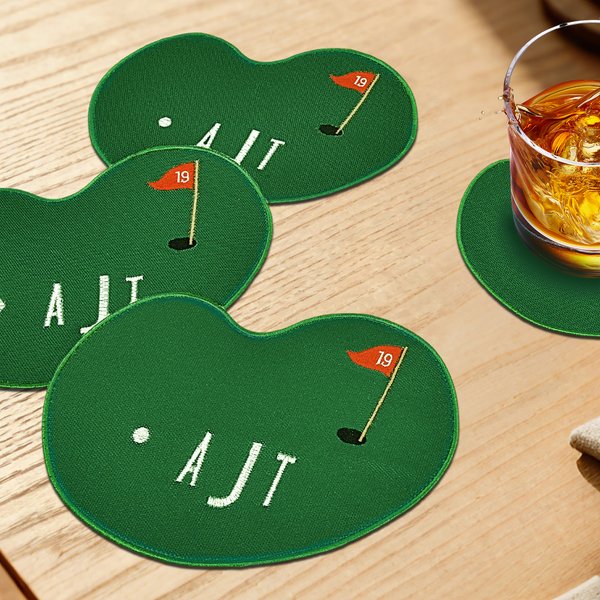 Personalized Sports-Inspired Pickleball Paddle Cocktail Napkin with Embroidered Letter Set of 4 Party Home Decor Birthday Gift for Cocktail Lovers