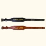 Personalized Adjustable Leather Weight Lifting Belt with Text Birthday Father's Day Gift for Weightlifting Lovers