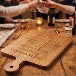 Personalized Retirement Theme Heartfelt Message Wooden Charcuterie Cutting Board with Name and Grip Retirement Gift for Colleague Family Retiree