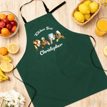 Gepersonaliseerd Foto Design Verstelbaar Waterdicht Naamschort met Zak Moederdag Verjaardagscadeau voor bakker Bakliefhebbers