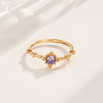 Anello personalizzato con pietra di nascita a forma di vite e zircone Gioielli raffinati Regalo di compleanno per l'anniversario e la promessa per le donne